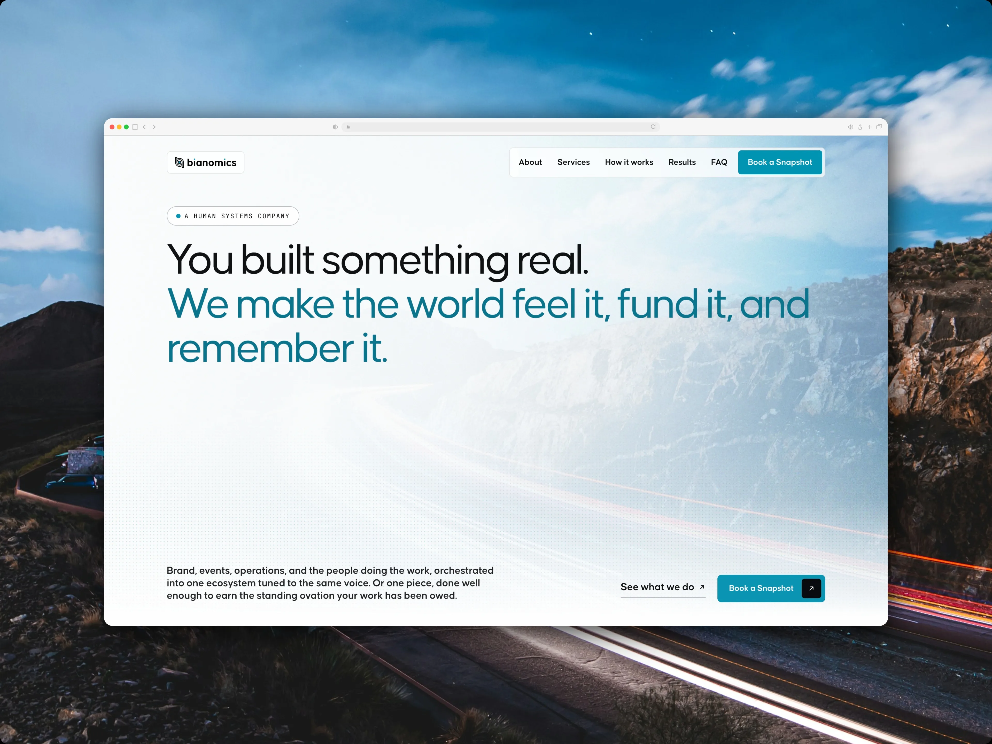 Bianomics website