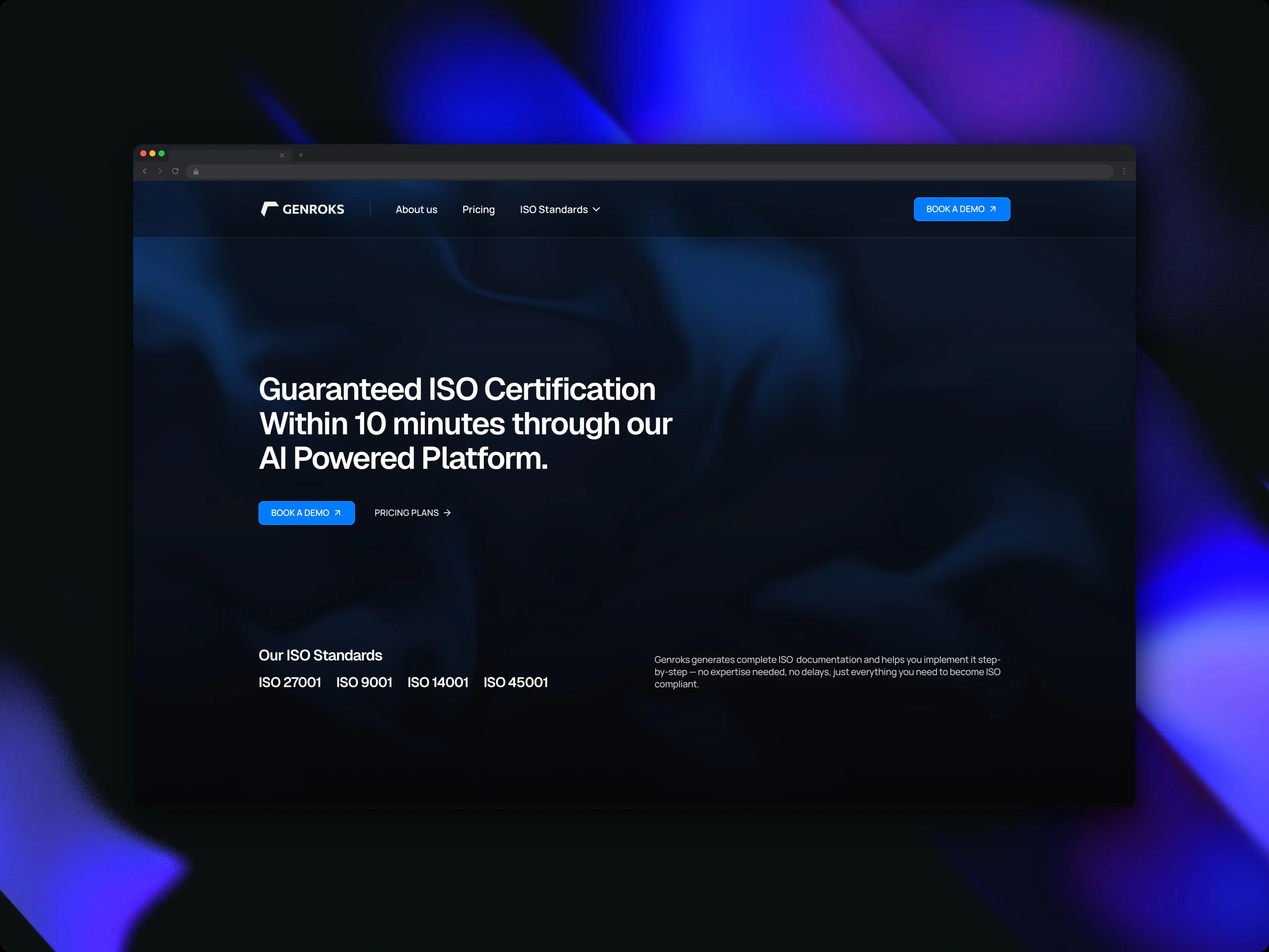 Genroks AI website