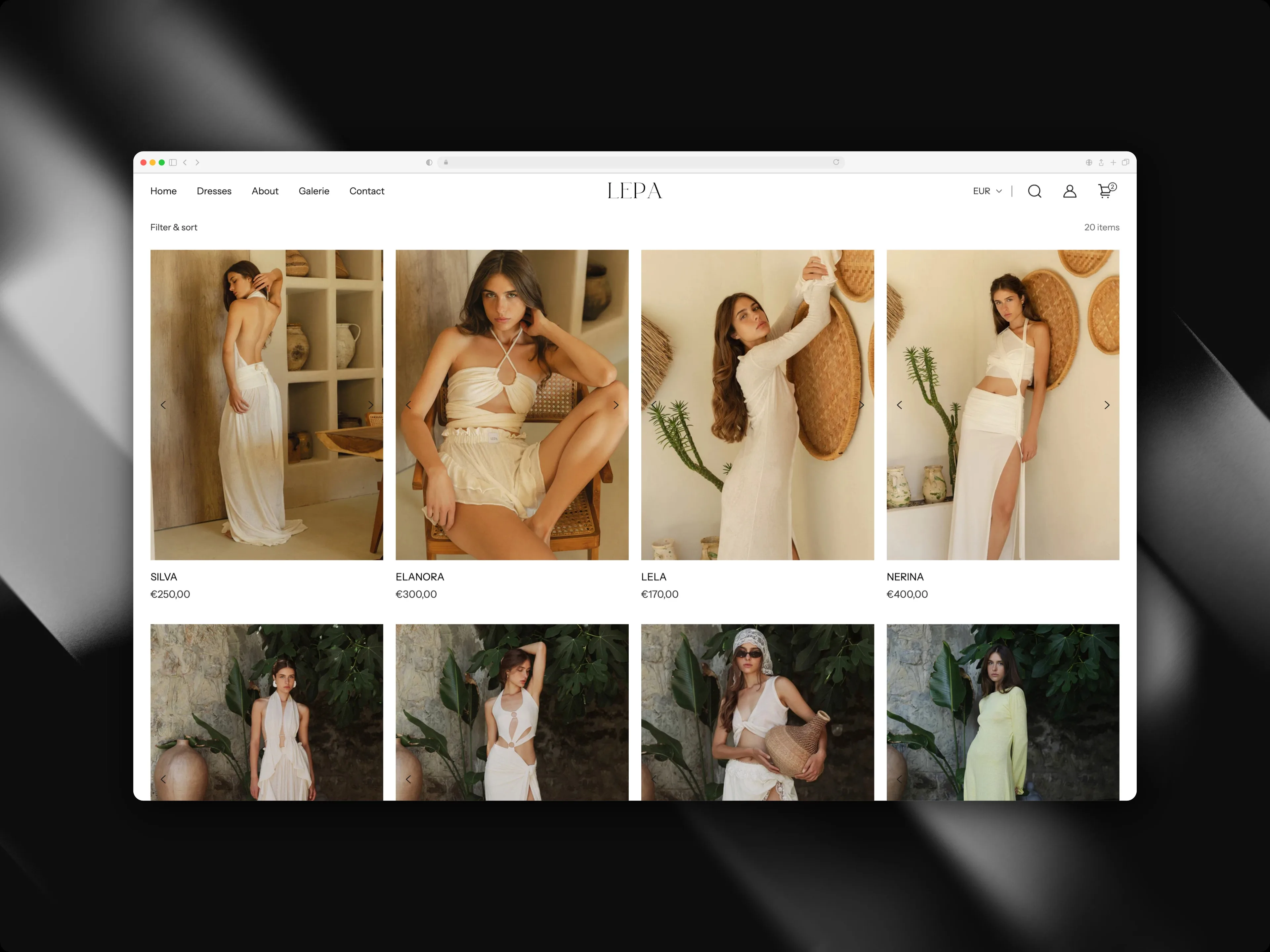 Lepa Couture website