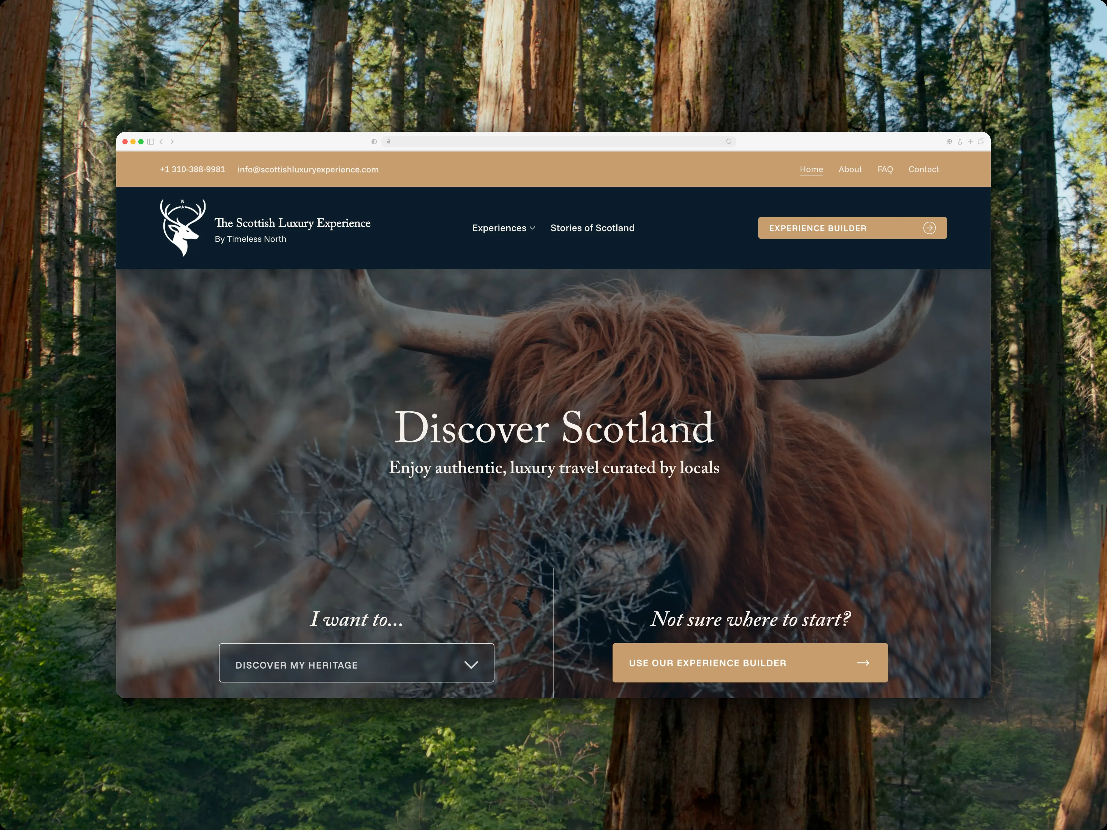 Scottish Luxury Experience website