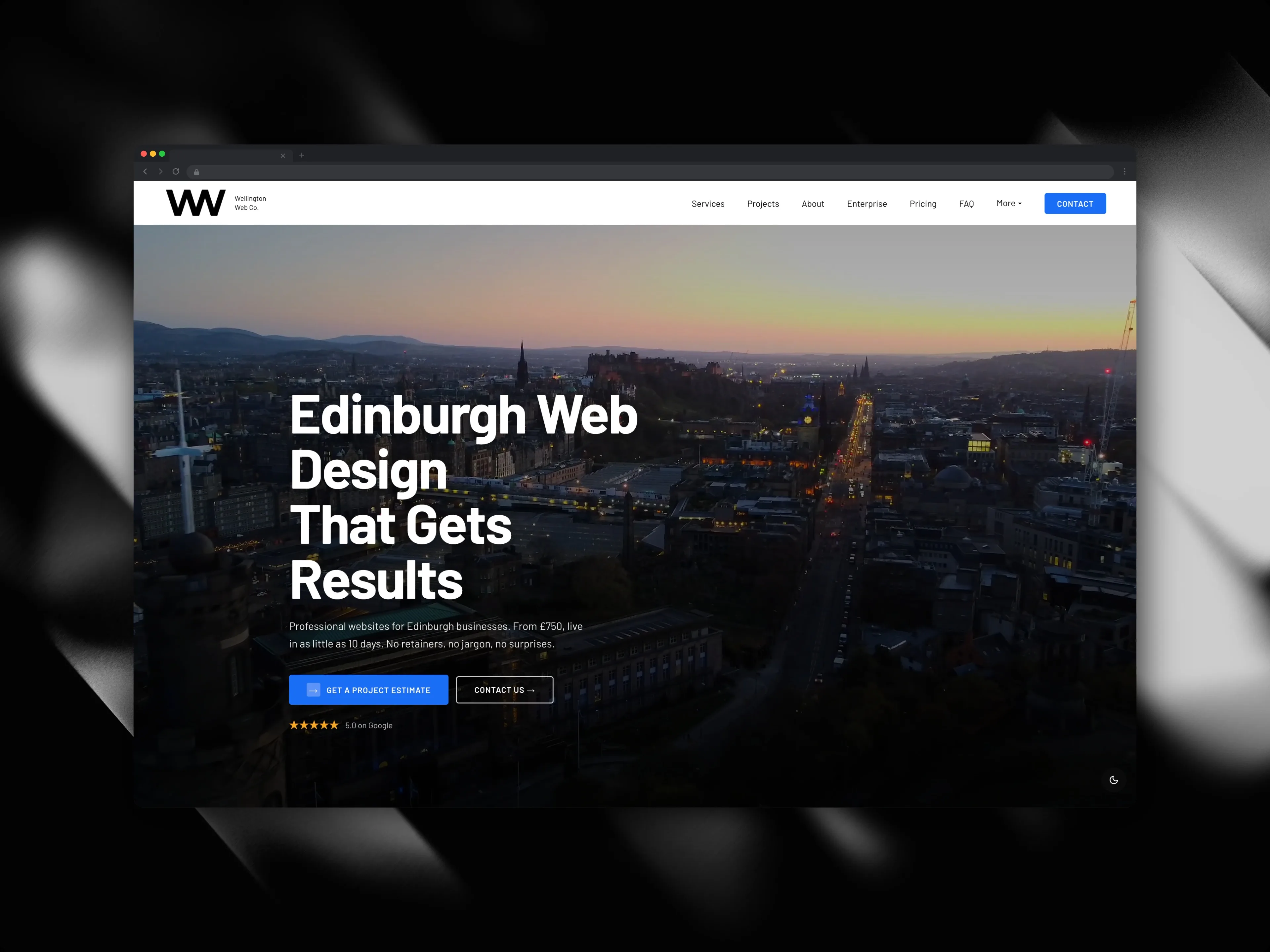 Wellington Web Co website