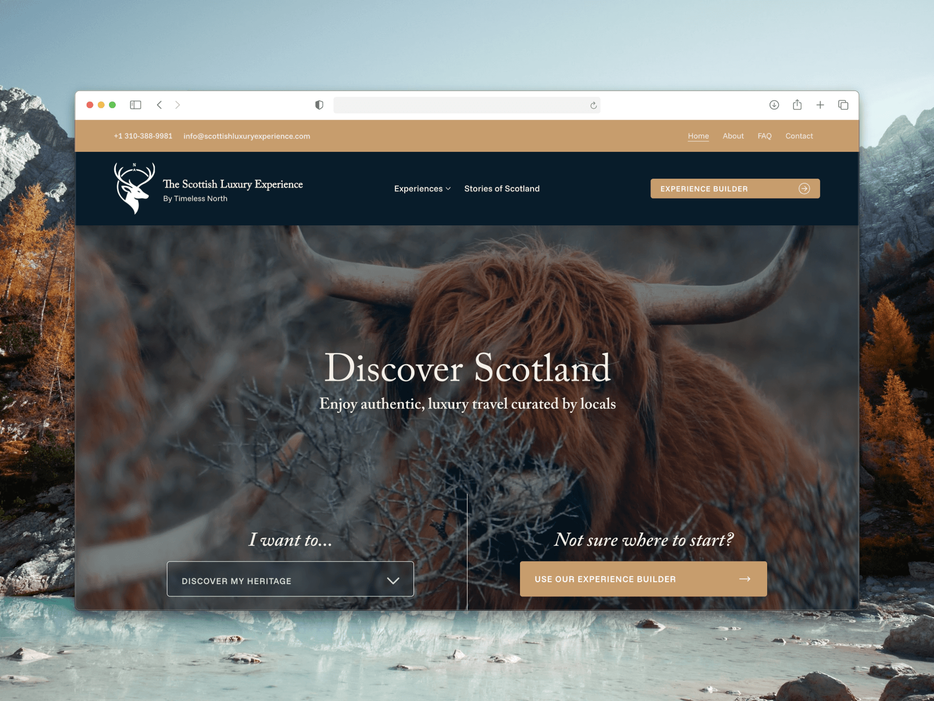 Scottish Luxury Experience website