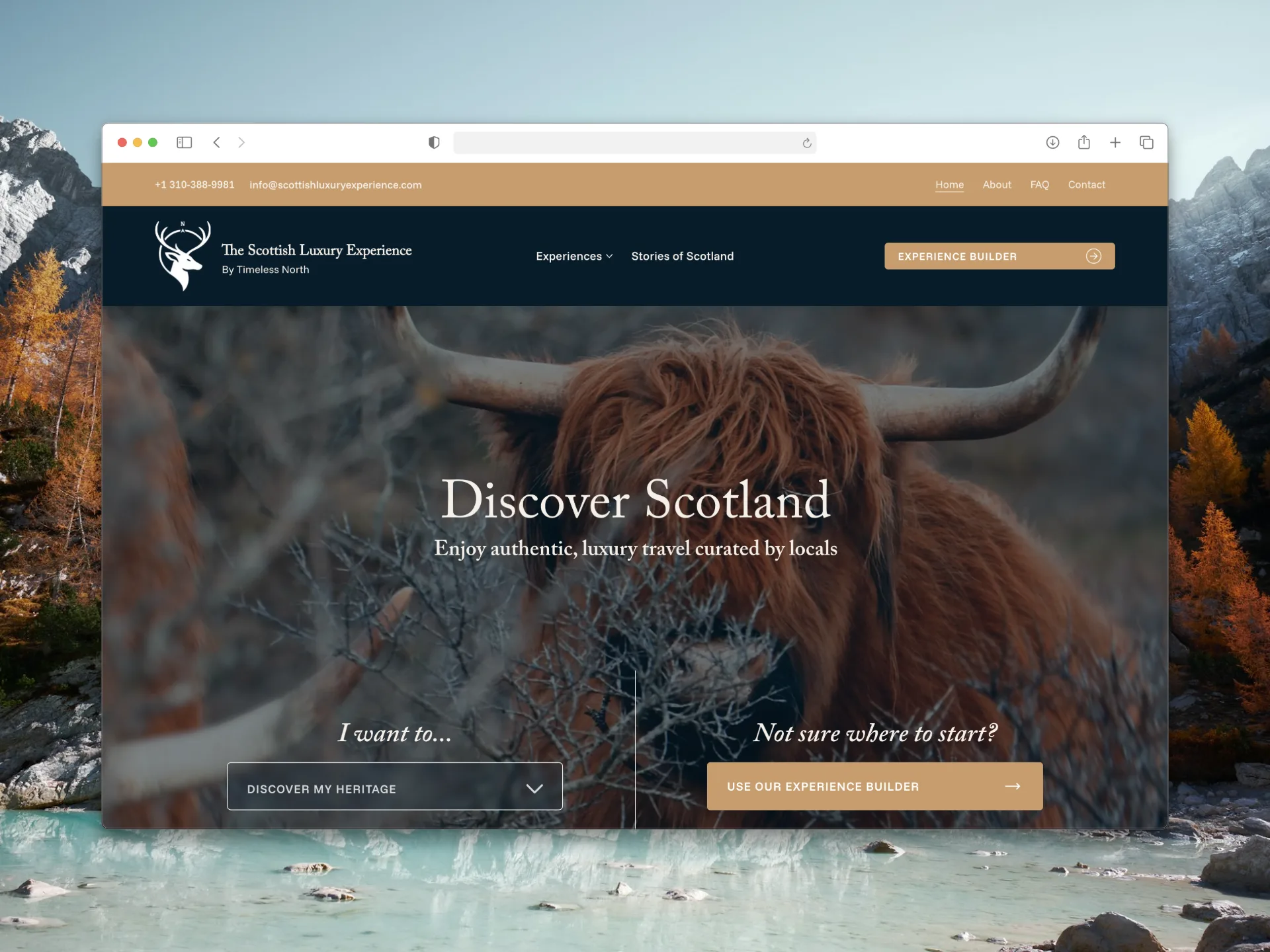 Scottish Luxury Experience website