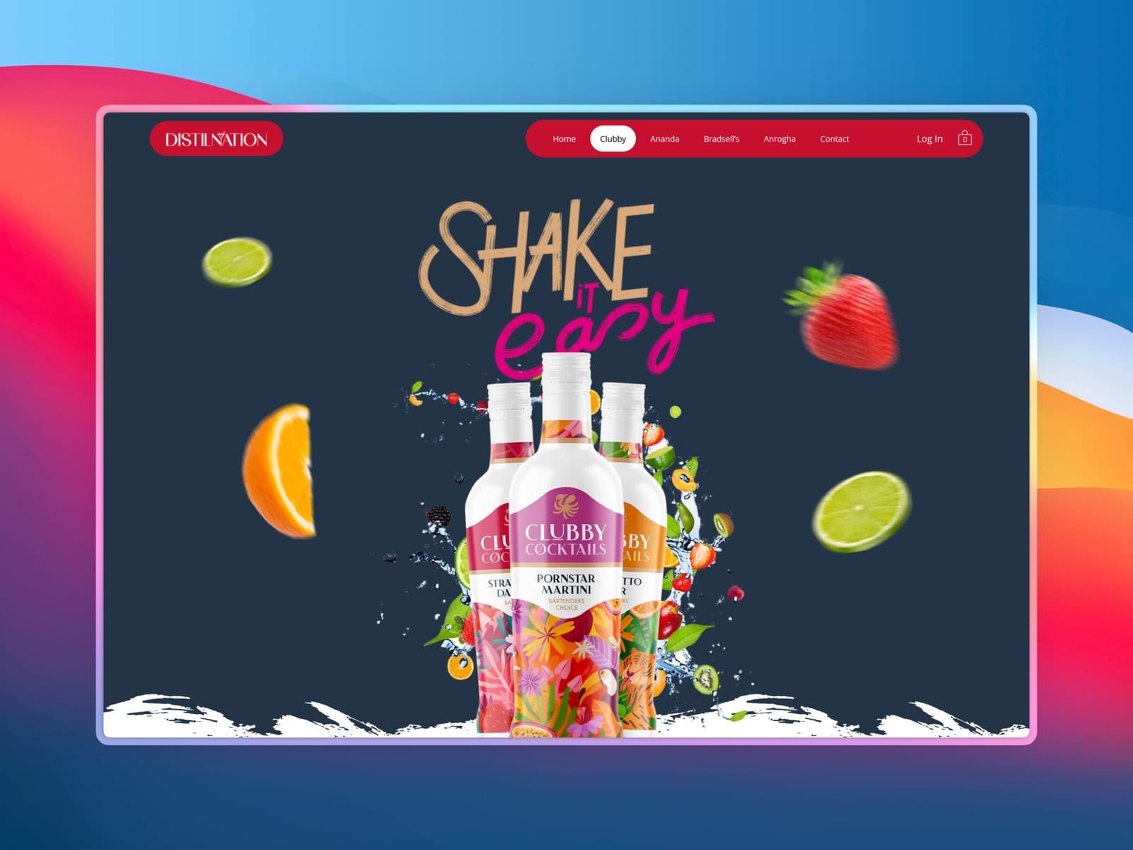 Clubby Cocktails website
