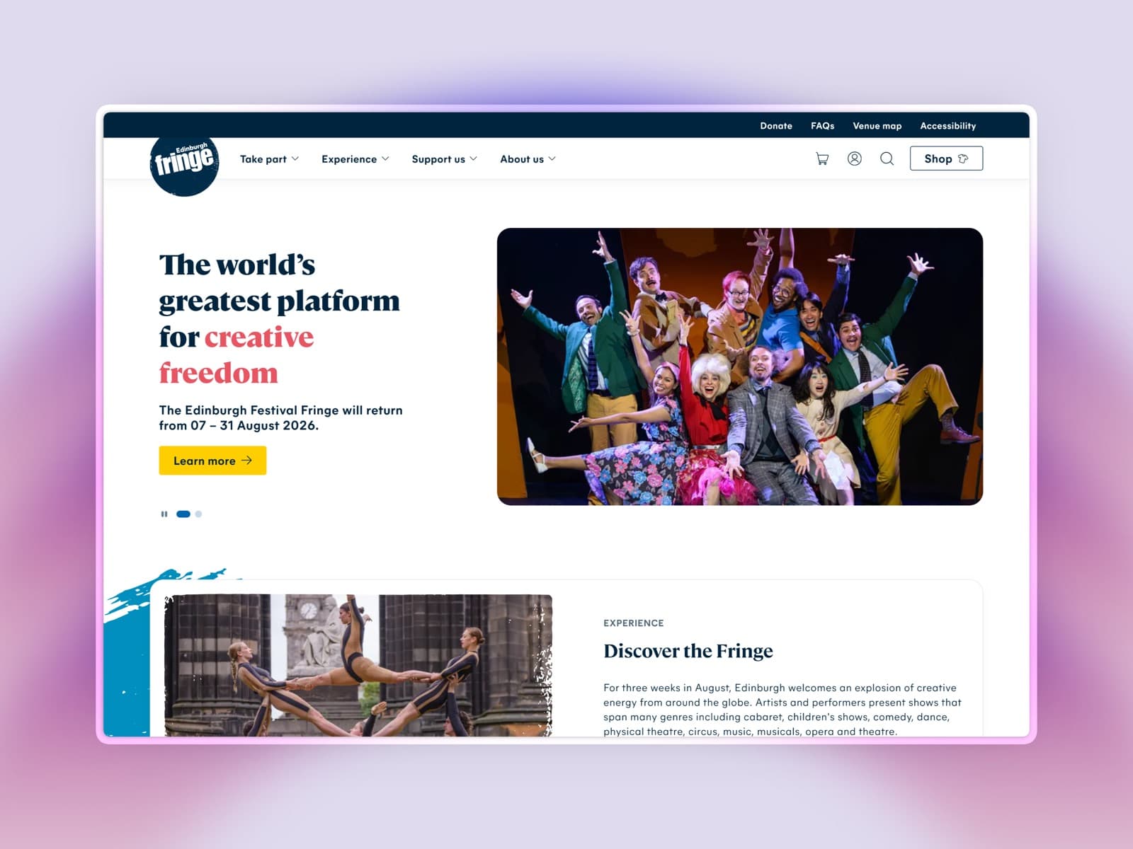 Fringe website