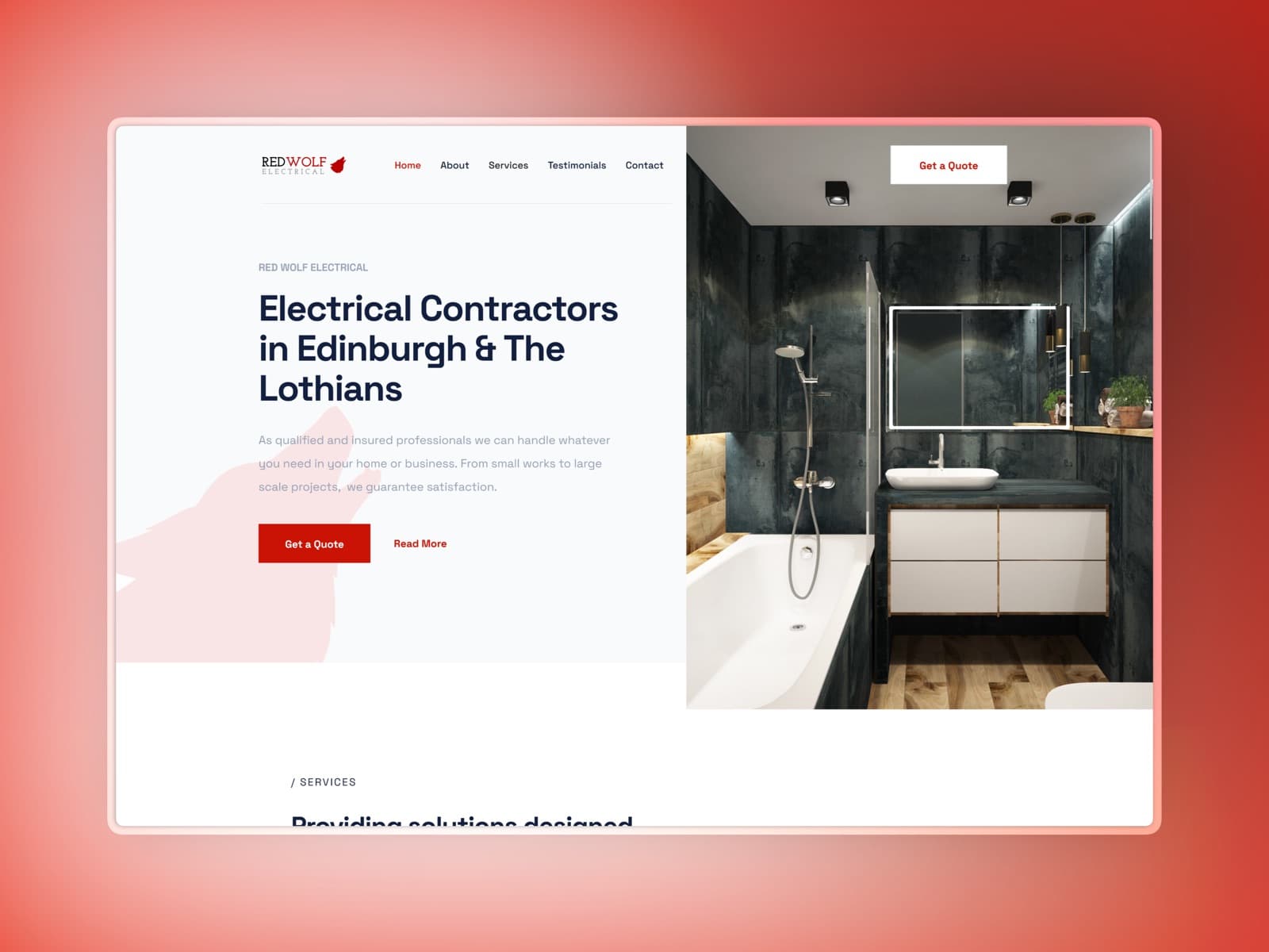 Redwolf Electrical website
