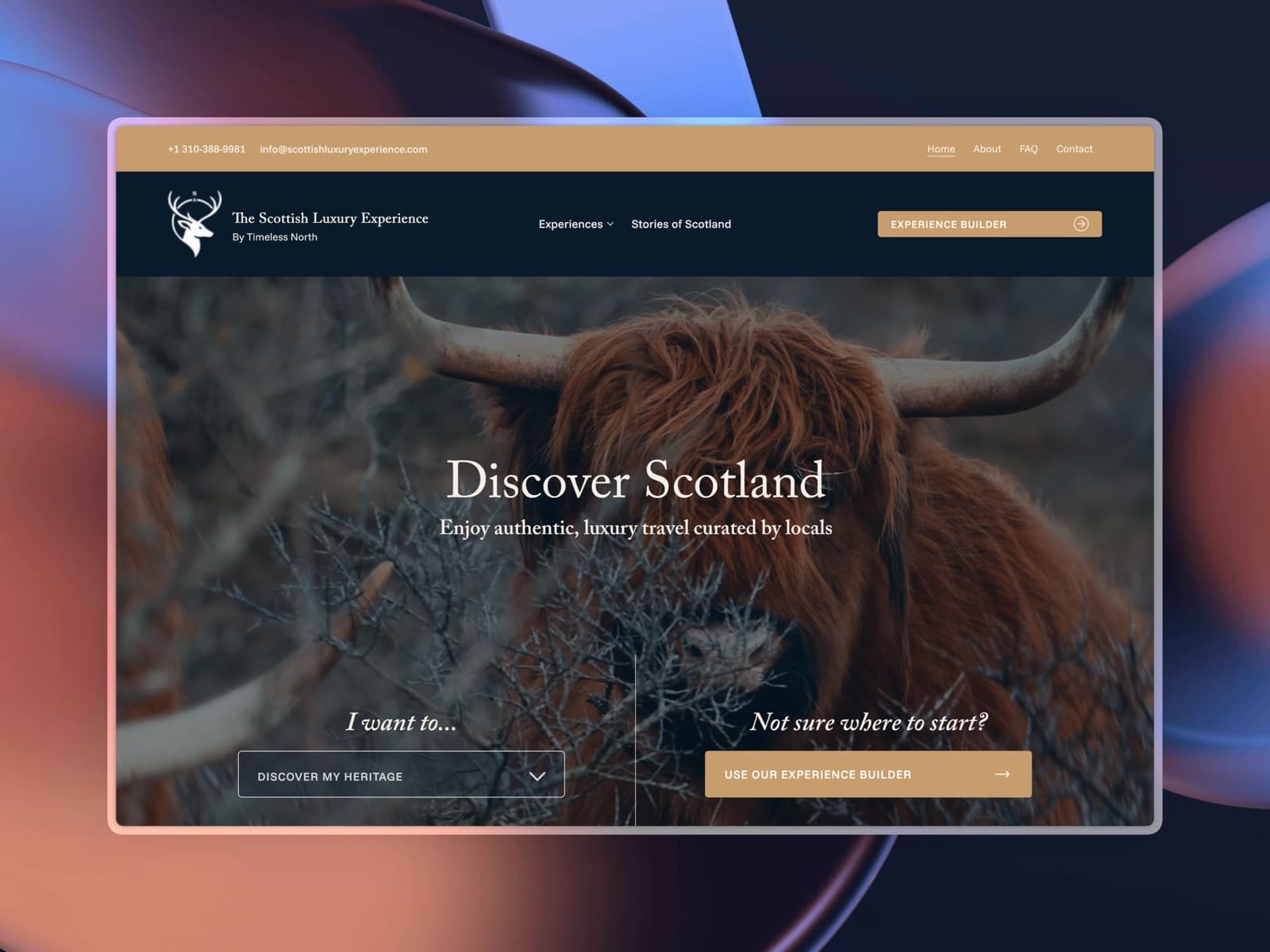 Scottish Luxury Experience website