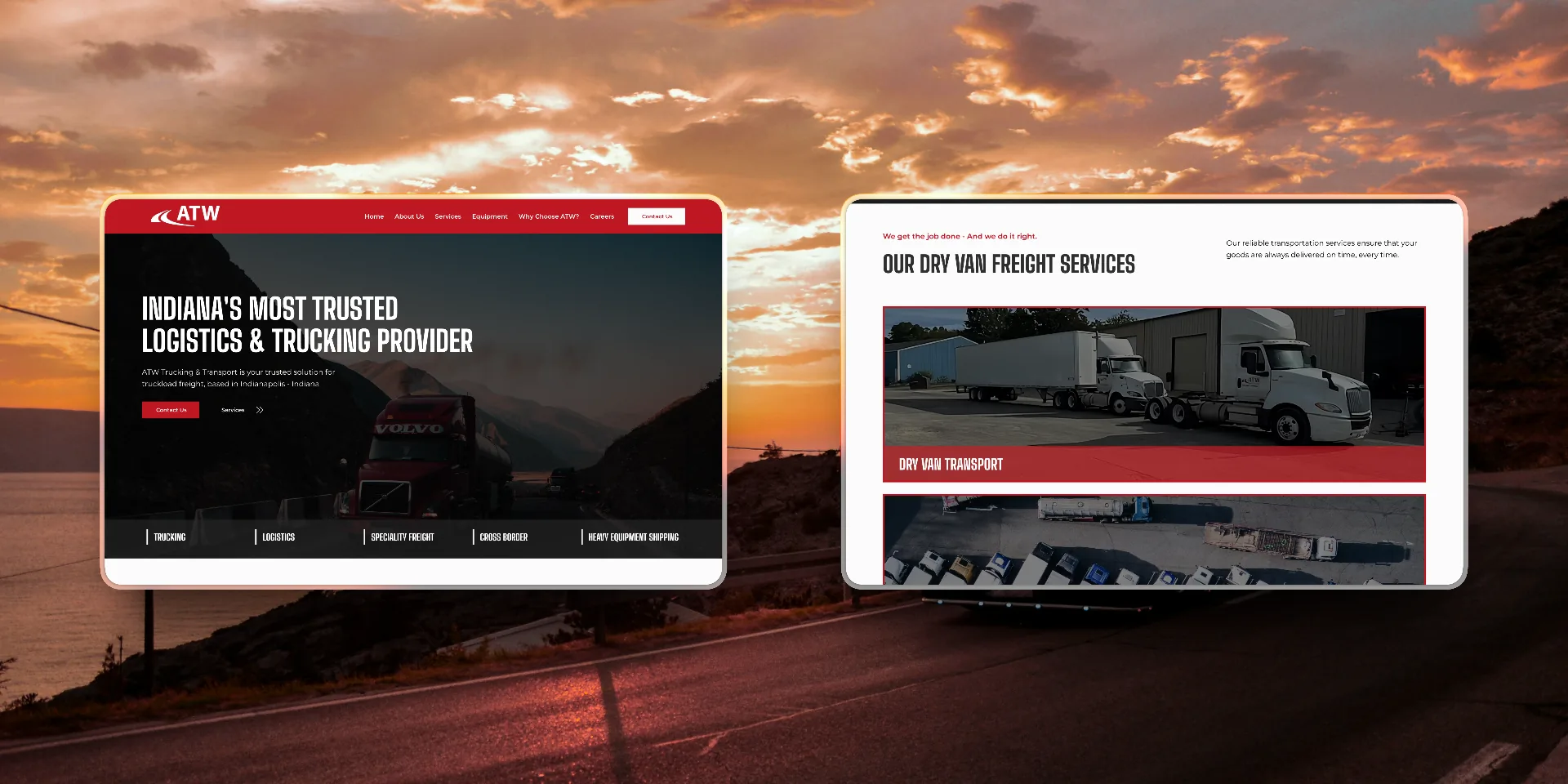 ATW Trucking website