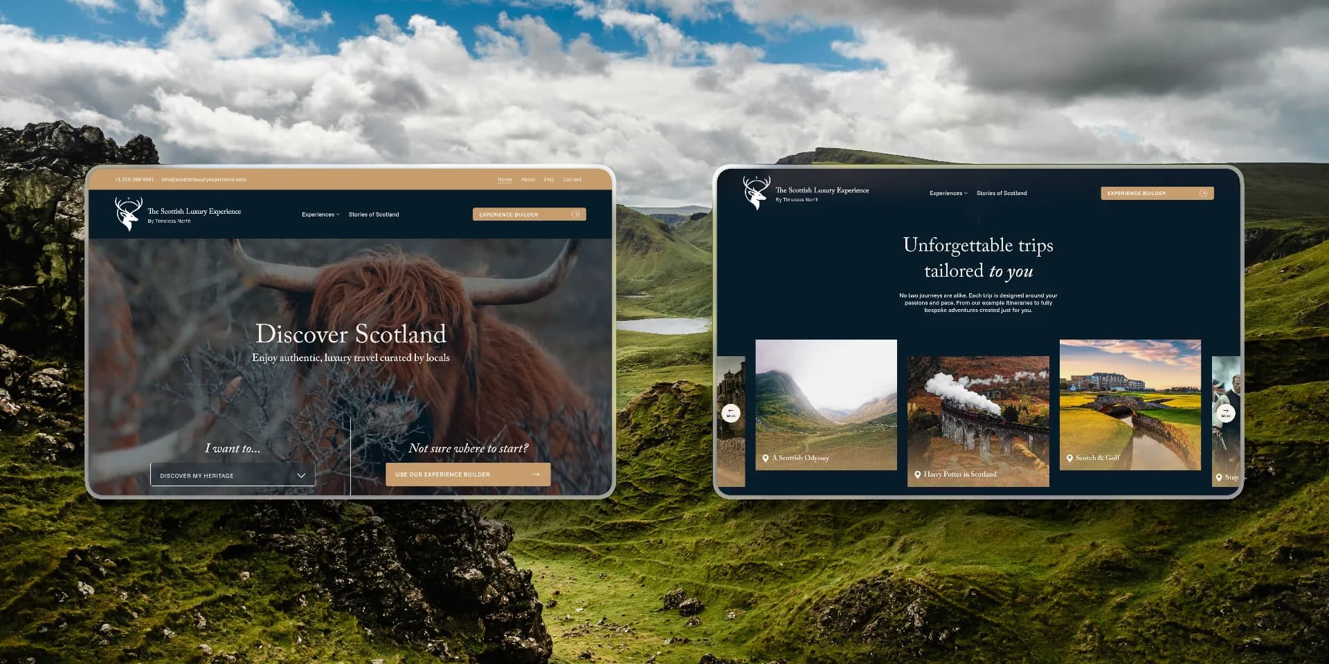 Scottish Luxury Experience website