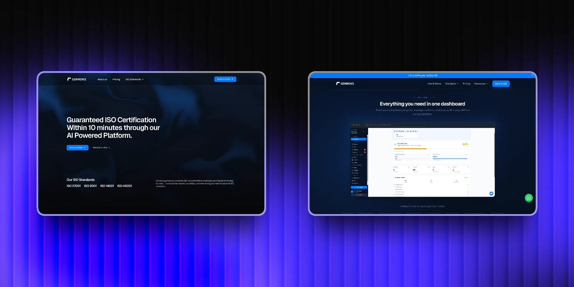 Genroks AI website
