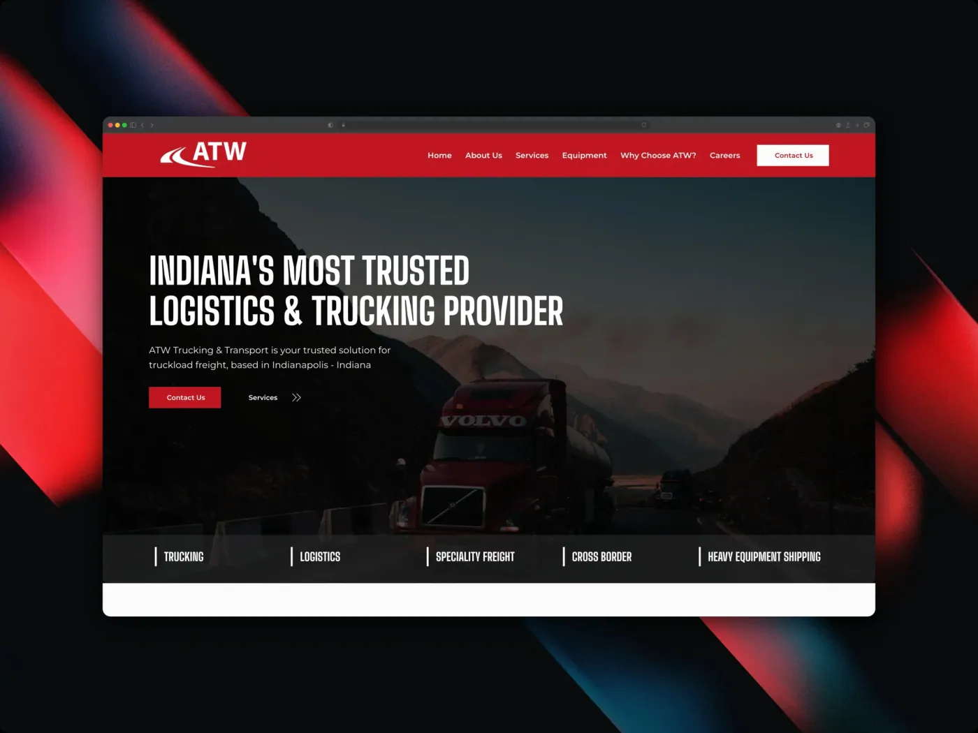 ATW Trucking website