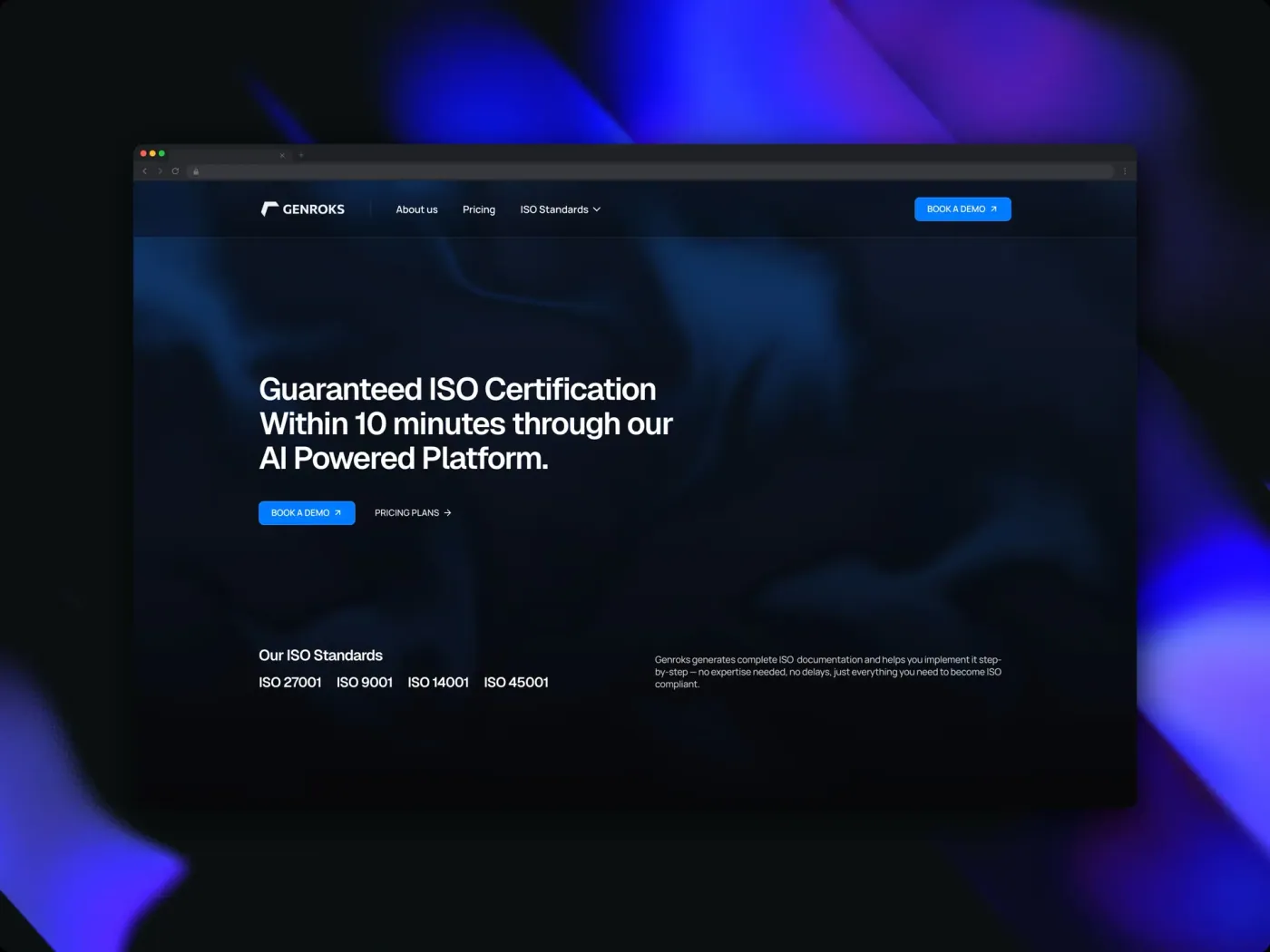 Genroks AI website