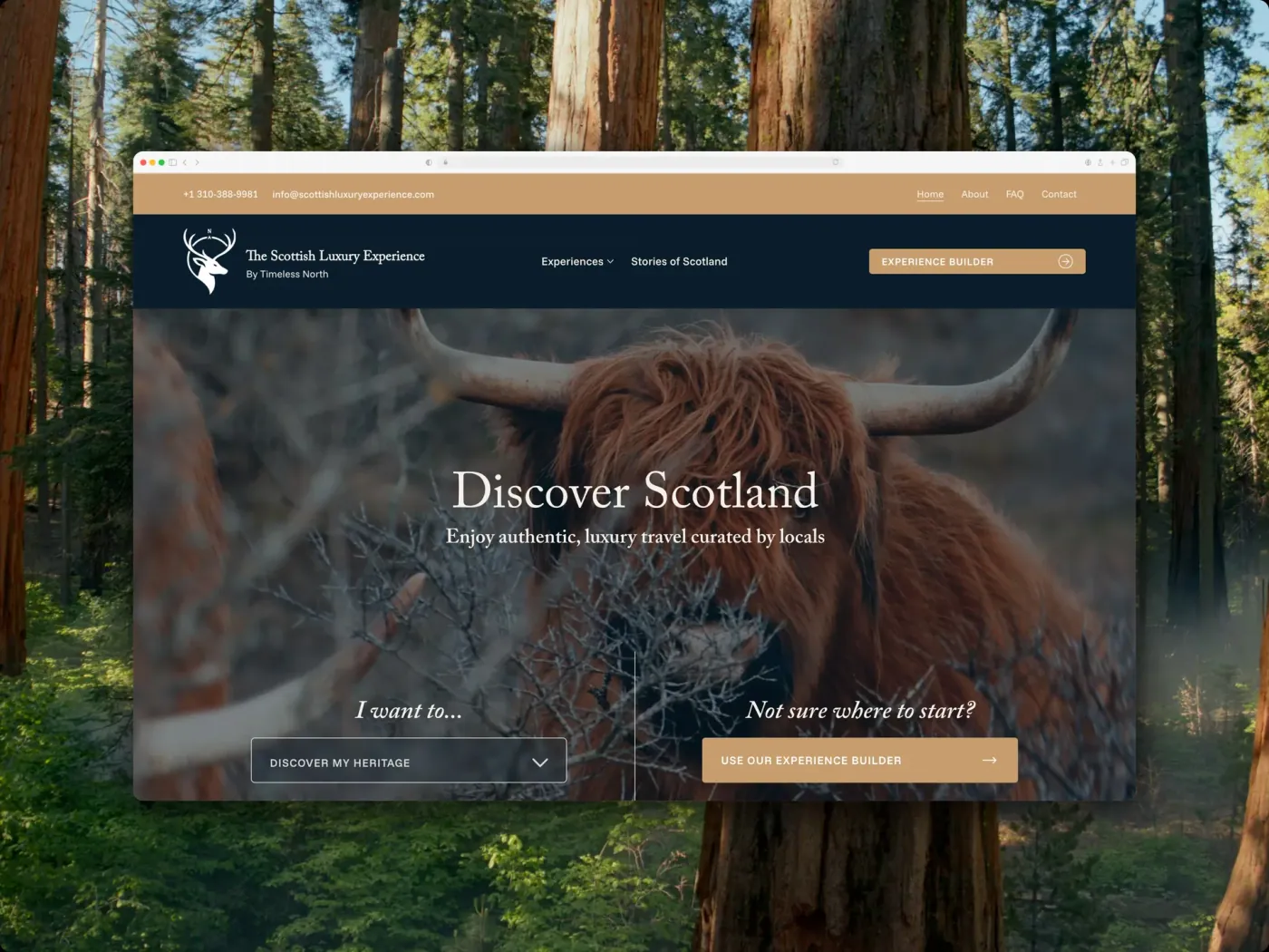 Scottish Luxury Experience website