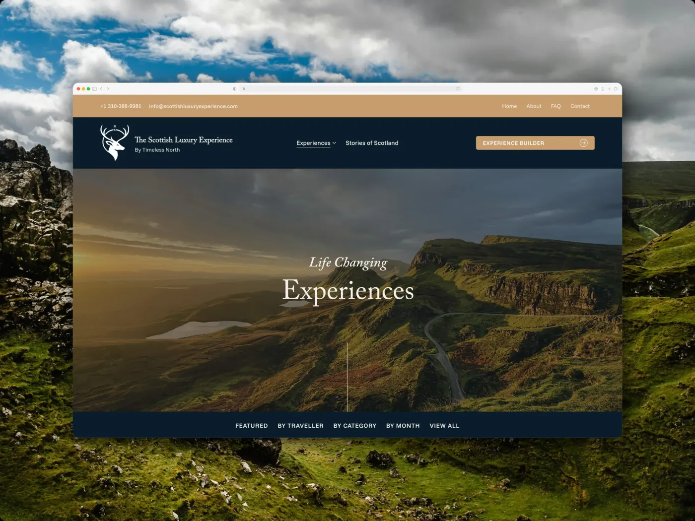 Design detail from the Scottish Luxury Experience build (2 of 4)